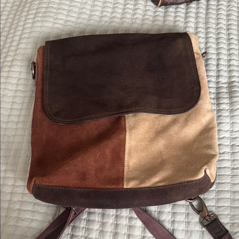 Free people Colorblock leather Backpack